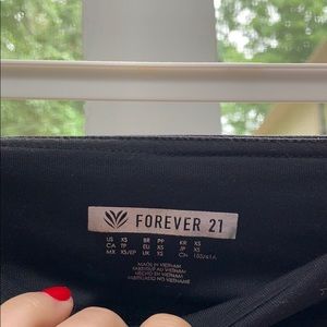 Forever 21 black cutout athletic leggings size XS